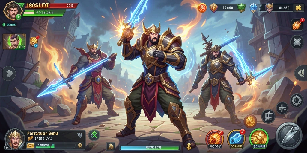 Tampilan gameplay 180SLOT yang menegangkan dalam pertarungan.