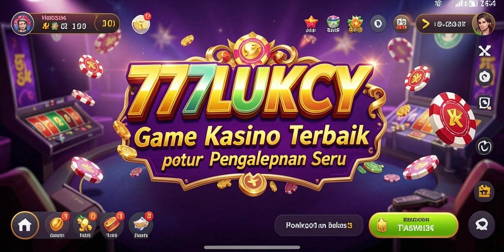 Screenshot gameplay 777LUKCY menampilkan momen seru dari permainan Kasino.