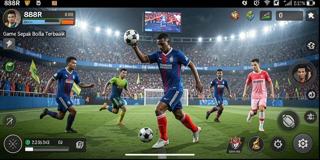 Tampilan gameplay <strong>888R</strong> yang menegangkan saat pertandingan berlangsung.
