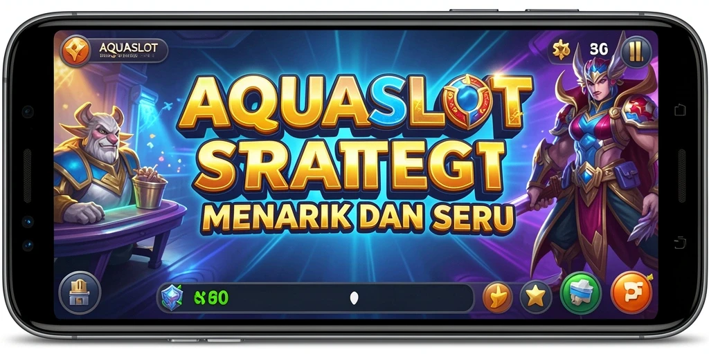 Tampilan visual menakjubkan dari gameplay AQUASLOT.