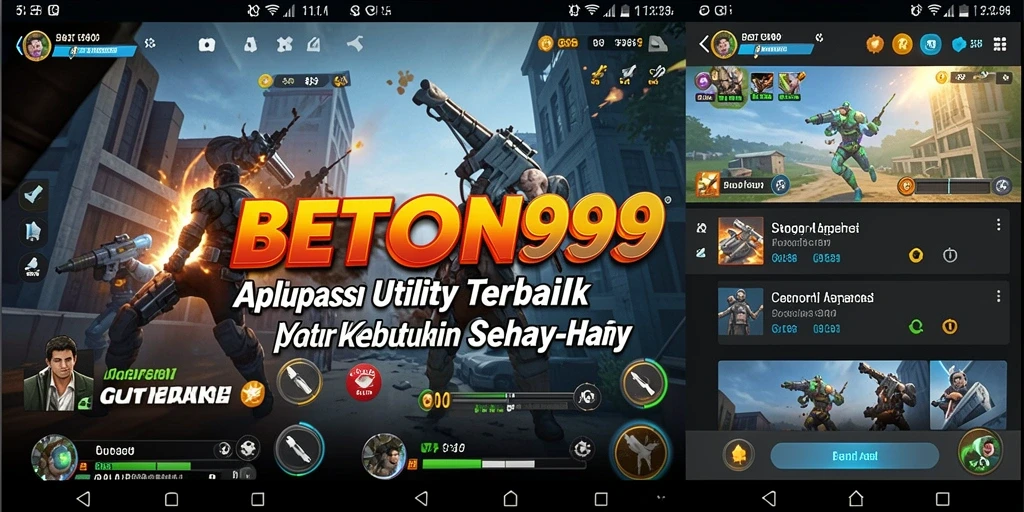 Screenshot utama BETON999 menampilkan tampilan antarmuka aplikasi Utility.
