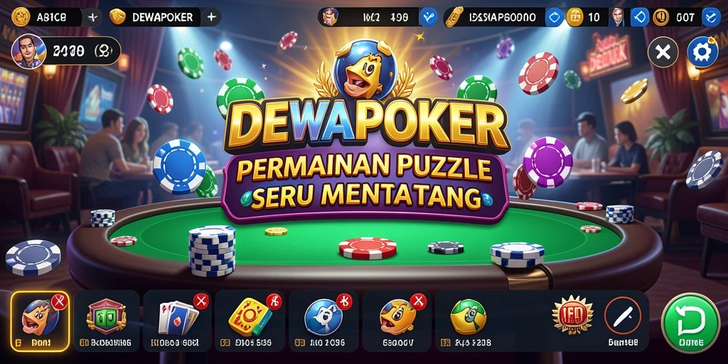 Tampilan gameplay DEWAPOKER yang seru dan menantang.