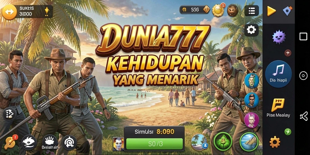 Tampilan gameplay DUNIA777 yang menarik dan interaktif.