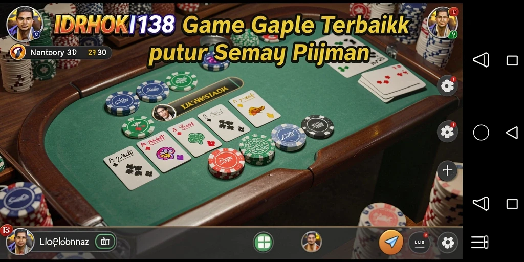 Screenshot gameplay seru dari IDRHOKI138 yang menunjukkan suasana bermain Gaple.