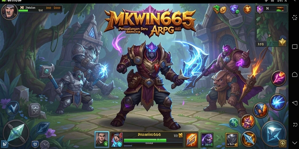 Tampilan gameplay seru dalam MKWIN666 dengan pertarungan yang intens.