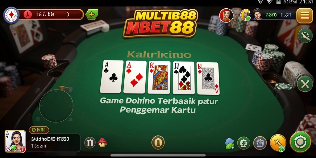 Tampilan gameplay Domino yang seru di MULTIBET88