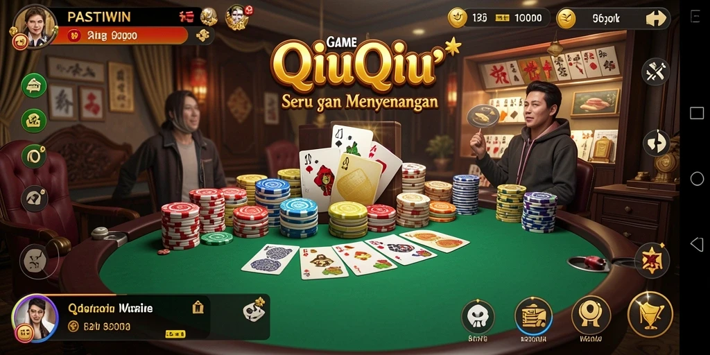 Gameplay QiuQiu seru di PASTIWIN dengan grafis menarik.
