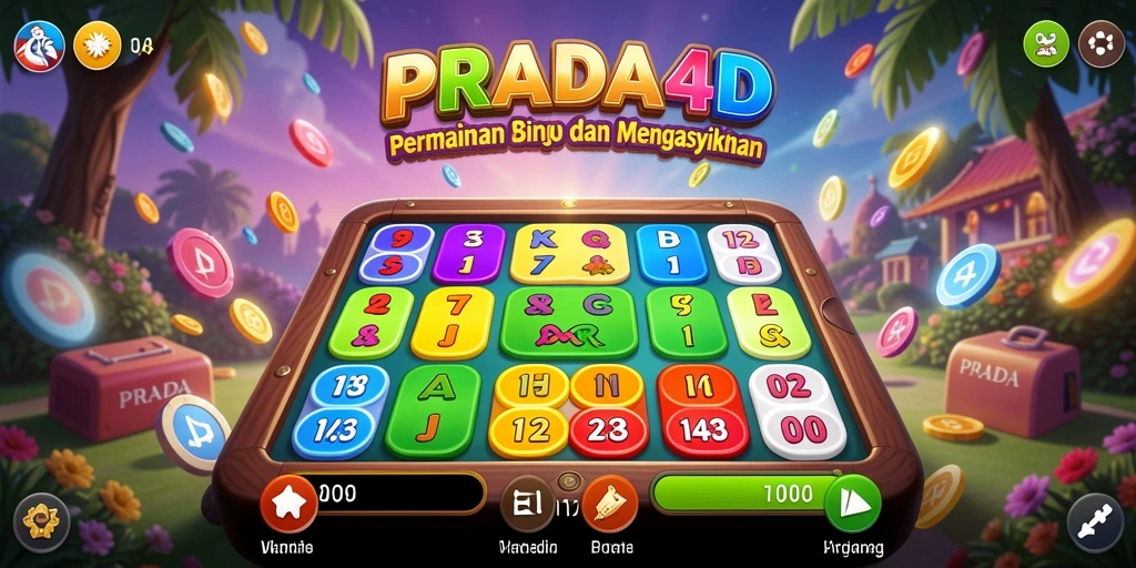 Screenshot gameplay PRADA4D yang menampilkan suasana permainan Bingo yang seru.