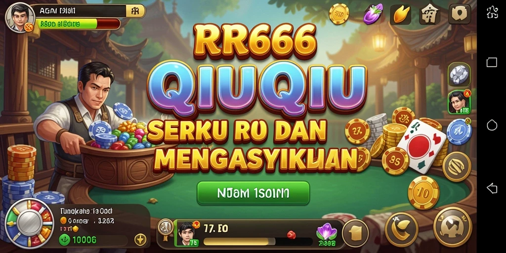 Tampilan menarik dari gameplay QiuQiu di RR666.