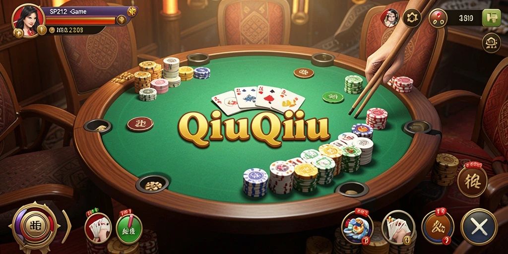 Gameplay seru dari SP212 saat bermain QiuQiu bersama teman-teman.