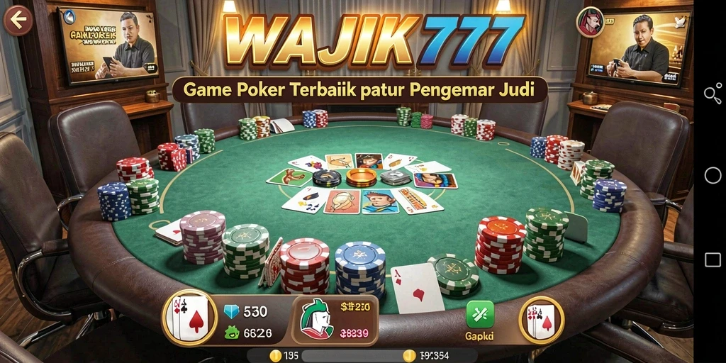 Screenshot gameplay WAJIK777 yang menunjukkan keseruan bermain Poker.